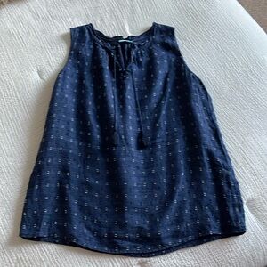 J. McLaughlin Navy Blue Sleeveless Top